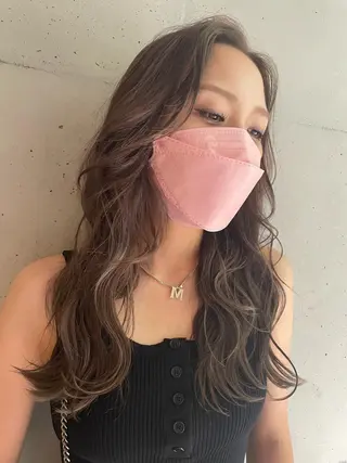 ロング カラー 仲山 和希のヘアスタイル