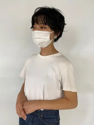ショート パーマ KOOKI スティードトーキョーのヘアスタイル