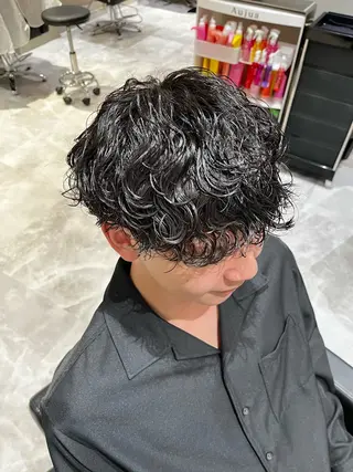 パーマ メンズ メンズパーマ特化 店長望月謙二郎のヘアスタイル
