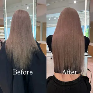 ロング カラー シールエクステ特化 ハイトーン、NANAのヘアスタイル