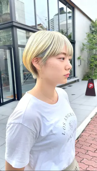 ショート カラー 表参道【髪質改善】 宮嶋勇太のヘアスタイル