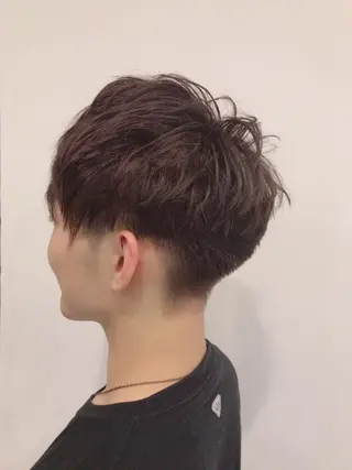 ショート カラー パーマ メンズ ちこ .のヘアスタイル