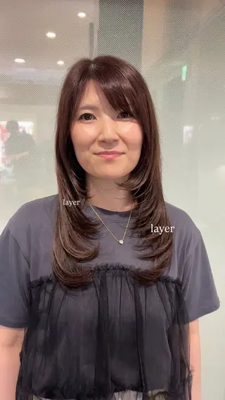 セミロング 坂本奈都美/Jr.s 🎀のヘアスタイル