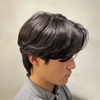 ミディアム パーマ ヘアアレンジ メンズ fifth 石川 凪のヘアスタイル