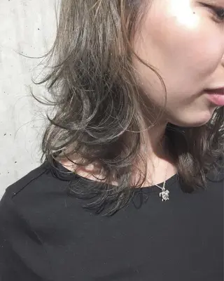ミディアム カラー パーマ ヘアアレンジ メンズ キッズ ネイル マツエク・マツパ レイヤーカット✂️ 艶髪/小田部慎也のヘアスタイル
