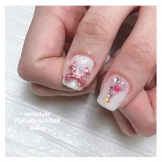 ミディアム ネイル 🐾enen style 🐾のネイルデザイン