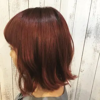 ミディアム カラー パーマ 金崎 新吾のヘアスタイル