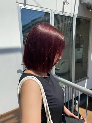 ミディアム カラー 松井 悠希のヘアスタイル