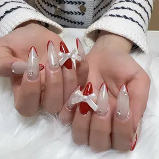 ネイル 🎀nana🫧 ワンホンネイル🎀のネイルデザイン