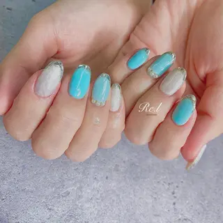 ネイル モチの良さ◉ フィルインネイル♡のネイルデザイン