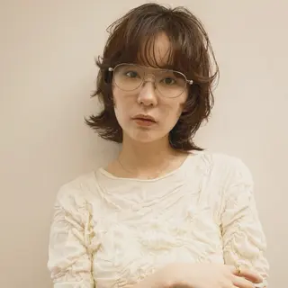 ショート パーマ パーマ/透明感カラー 元町🌱takutoのヘアスタイル