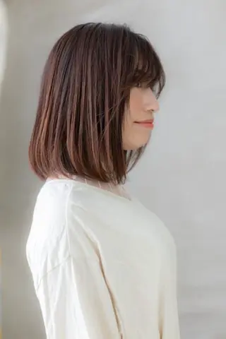 ミディアム 阿部 雲母のヘアスタイル