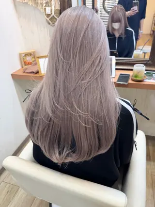 カラー ンジハ えみのヘアスタイル