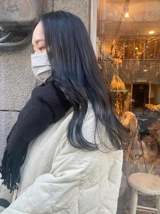 ロング カラー ヘアアレンジ 韓国好き🇰🇷 美容師MIKUのヘアスタイル