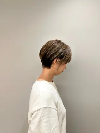 ショート 高槻裕二 ショートボブ縮毛矯正のヘアスタイル