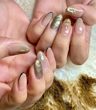 セミロング カラー パーマ ヘアアレンジ メンズ キッズ ネイル マツエク・マツパ el. by Aoのネイルデザイン