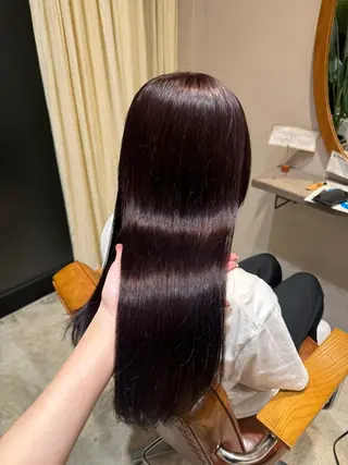 ロング カラー 亀田 幸美のヘアスタイル