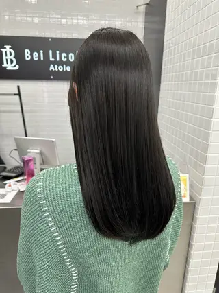セミロング カラー 古田 昂也のヘアスタイル