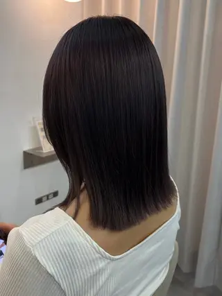 ミディアム カラー 駒場 まといのヘアスタイル