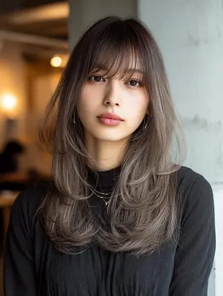 セミロング 艶髪診断で絶対綺麗✨ お悩み解決✨京谷宥✨のヘアスタイル