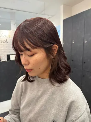 ミディアム カラー 銀座/ヘアセット/ 島村美帆のヘアスタイル