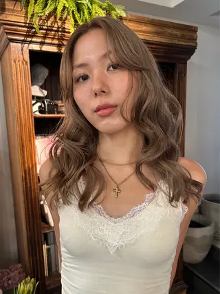 セミロング カラー デザイン/アレンジ ❤︎イシイレイのヘアスタイル