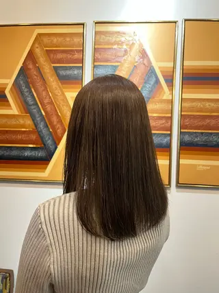 セミロング カラー sign hair 鈴木 りん🍓のヘアスタイル