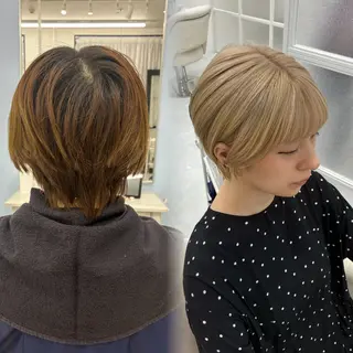 ショート カラー 髪質改善矯正/カラー /吉祥寺 mariのヘアスタイル