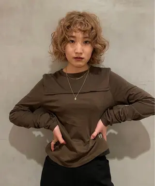 ミディアム 🎀海外ヘア/表参道 Satone🎀のヘアスタイル