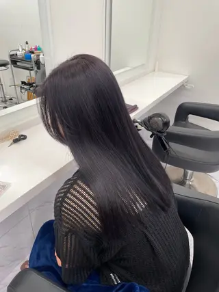 ロング 抜け感レイヤー︴ ニュアンスカラーのヘアスタイル