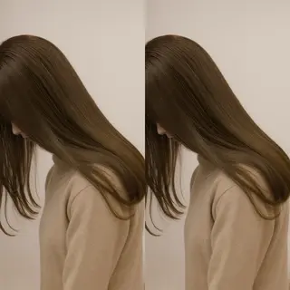 ミディアム カラー 小顔矯正/レイヤー 透明感カラー✨生真のヘアスタイル