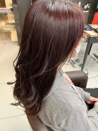 セミロング カラー LiTA長嶺 小佐井悠未のヘアスタイル