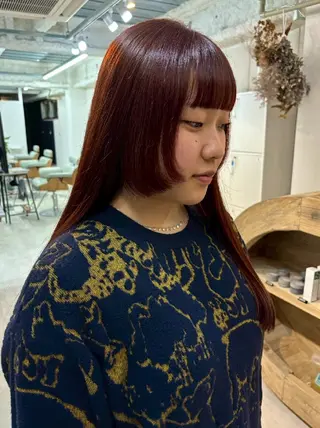 セミロング カラー JESTER 烏丸御池のヘアスタイル