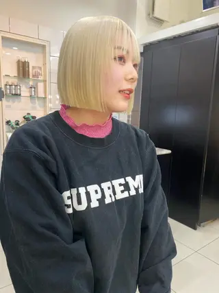 ショート カラー ヘアアレンジ SHACHU ayamiのヘアスタイル