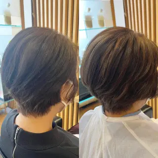 ショート カラー 美容室 LA BEAU大塚店のヘアスタイル
