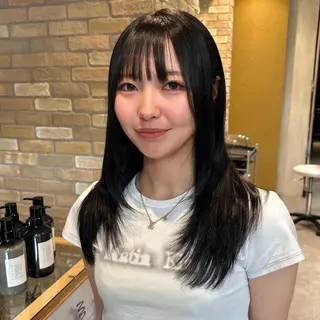 ロング カラー レイヤー/ネイル COCOROのヘアスタイル
