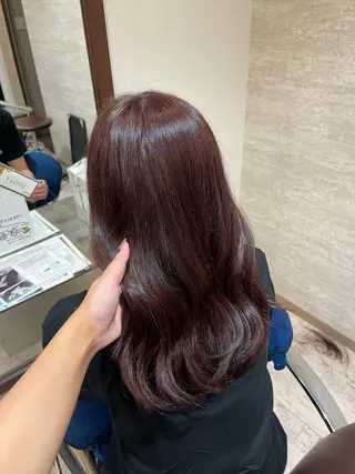 ロング カラー 中田 美優のヘアスタイル