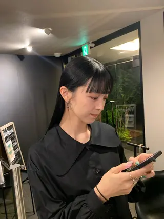 ロング 川内 樹のヘアスタイル