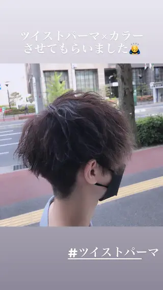 カラー パーマ メンズ Filer TSUKSAのマツエク・マツパデザイン