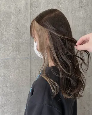 セミロング カラー 萩原 凌✄のヘアスタイル
