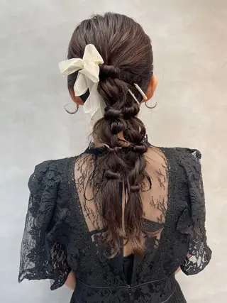ヘアアレンジ 韓国ヘア|艶カラー| ヘアアレンジ|yuiのヘアスタイル
