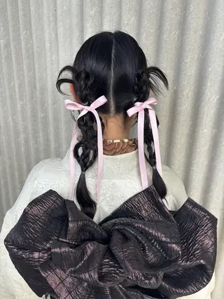 ヘアアレンジ EARTH中島 秋桜久のヘアスタイル