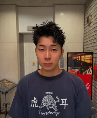 ショート メンズ UMM daichi メンズパーマのヘアスタイル