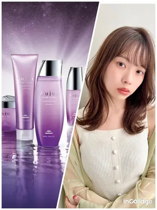 ロング カラー 🌙FLYCKA ☀️縮毛矯正のヘアスタイル