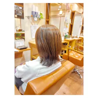ミディアム 三澤 瑠花のヘアスタイル