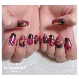 ミディアム ネイル 🐾enen style 🐾のネイルデザイン