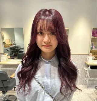 カラー ヘアアレンジ ♡透明感カラー★ ネイル/しの♡のヘアスタイル
