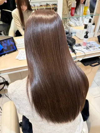 ロング カラー 髪質改善カラー💎 オオネヨシナリのヘアスタイル