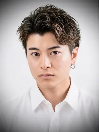 ショート パーマ メンズ ひらお あおとのヘアスタイル