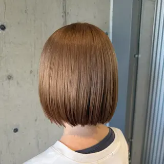 ミディアム カラー ヘアアレンジ ✨透明感カラー×垢 抜けボブ リクト💥のヘアスタイル
